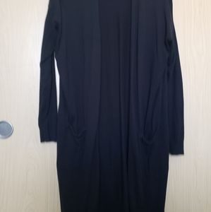 Old navy long black cardigan